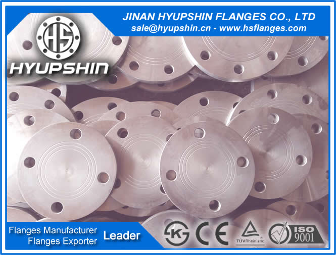 export flat face blind pipe steel din2527 pn10 flange